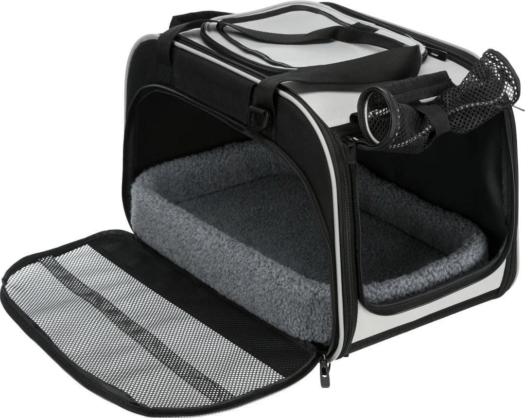 TRIXIE Woon- En Transporttas Hond Valery Zwart/Grijs 3 TRIXIE Woon- En Transporttas Hond Valery Zwart/Grijs - Afbeelding 3