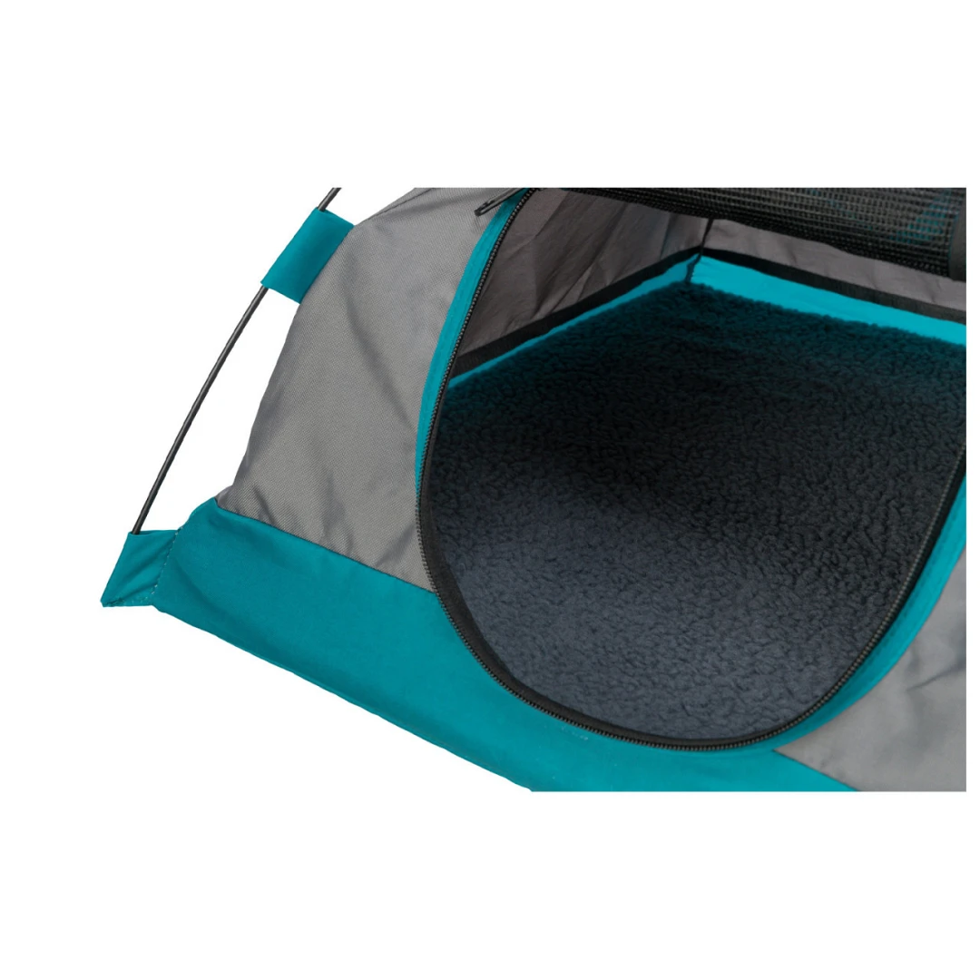 TRIXIE Hondentent Donkergrijs/Petrol 2 TRIXIE Hondentent Donkergrijs/Petrol - Afbeelding 2