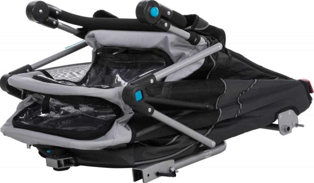 TRIXIE Opvouwbare Hondenfietskar Grijs 2 TRIXIE Opvouwbare Hondenfietskar Grijs - Afbeelding 2