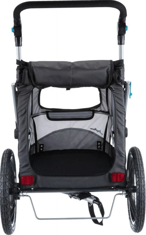 TRIXIE Opvouwbare Hondenfietskar Grijs 3 TRIXIE Opvouwbare Hondenfietskar Grijs - Afbeelding 3