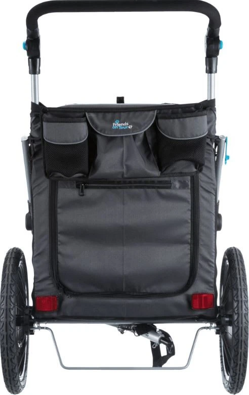 TRIXIE Opvouwbare Hondenfietskar Grijs 6 TRIXIE Opvouwbare Hondenfietskar Grijs - Afbeelding 6