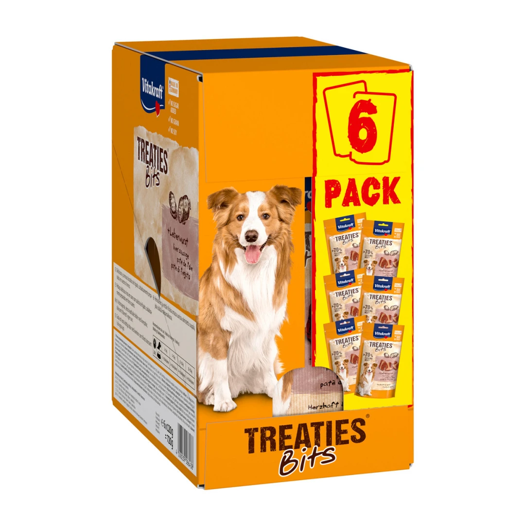 Vitakraft Treaties Bits Leverworst 6 X 120 Gr 1 Vitakraft Treaties Bits Leverworst 6 X 120 Gr