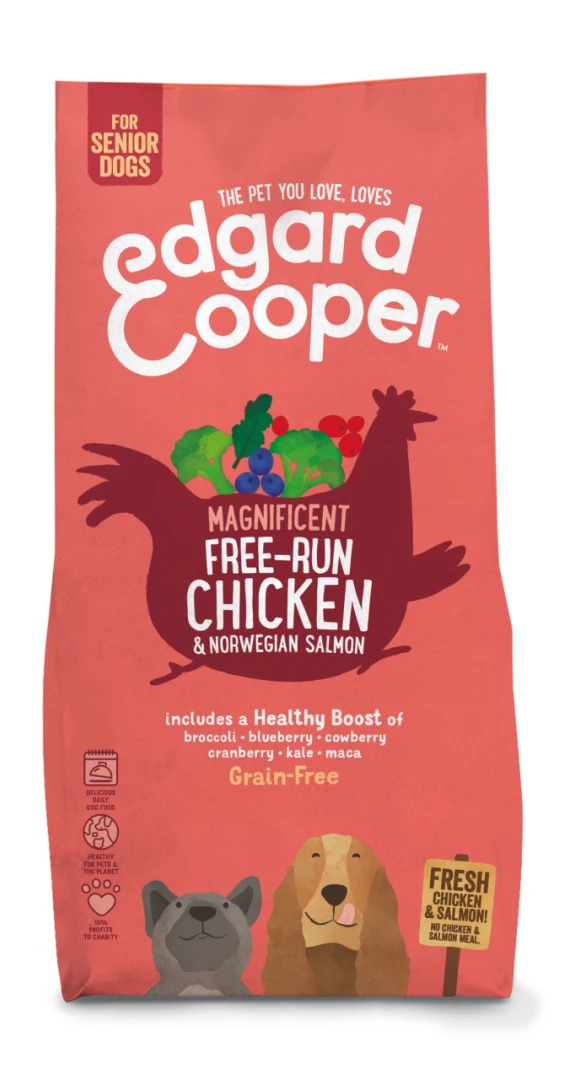 Edgard & Cooper Hondenvoer Senior Kip En Zalm 7 Kg