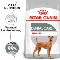 Royal Canin Hondenvoer Dental Care Medium 3 Kg -Trixi Huisdier Winkel royal canin dental care medium extra zorg gebit volwassen middelgrote honden hero packshot